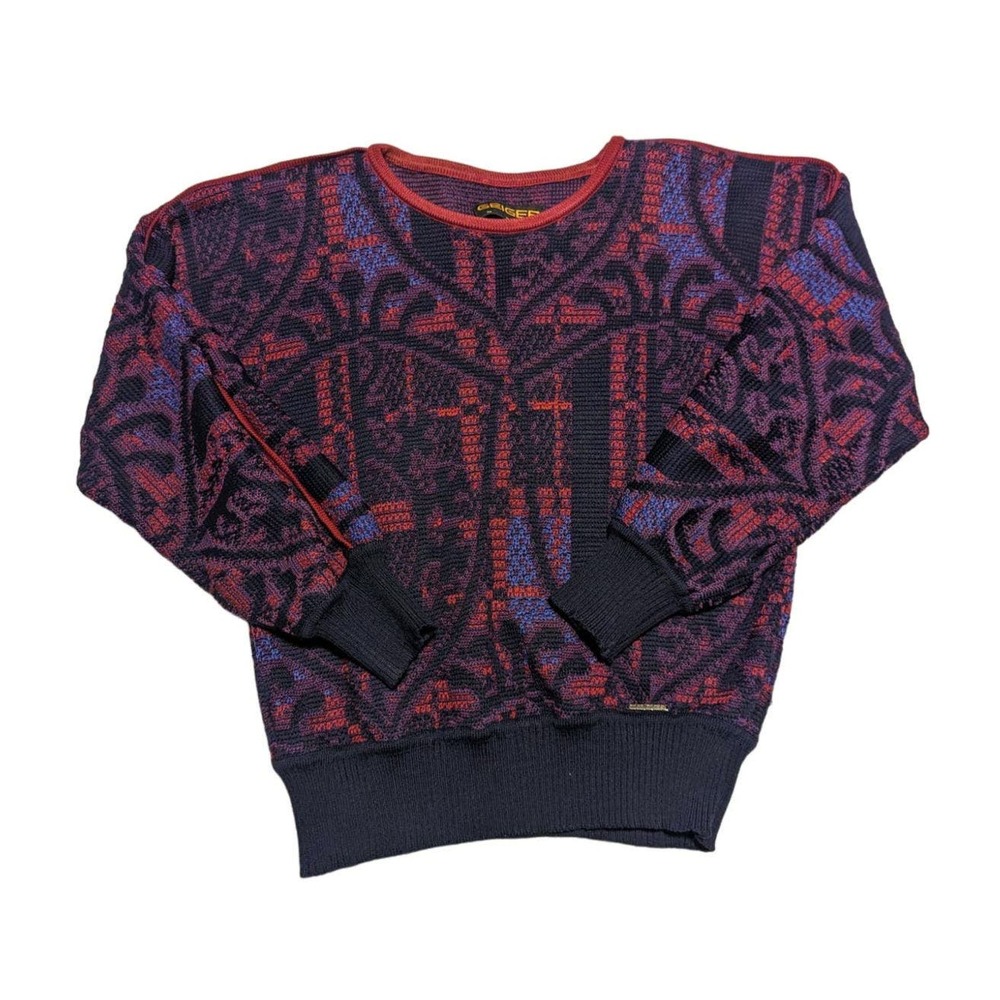 Vintage 100% Wool Geiger Sweater Top Women's Shirt
